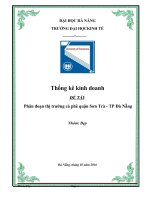 PHÂN ĐOẠN THỊ TRƯỜNG CÀ PHÊ QUẬN SƠN TRÀ