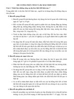 ĐỀ CƯƠNG PHÂN TÍCH VÀ DỰ BÁO THỜI TIẾT