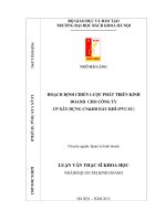 Hoạch định chiến lược phát triển kinh doanh cho Công ty cổ phần Xây dựng CN&DD Dầu khí (PVC-IC)