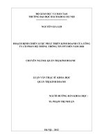 Hoạch đinh chiến lược phát triển kinh doanh của Công ty cổ phần hệ thống thông tin FPT đến năm 2020