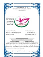 Bài thu hoạch Kỹ ứng xử và tạo lập mối quan hệ