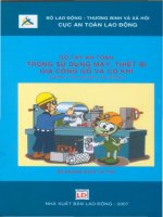Sổ Tay An Toàn Trong Sử Dụng Máy, Thiết Bị Gia Công Gỗ Và Cơ Khí