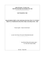 Hoạch định chiến lược kinh doanh cho công ty cổ phần dịch vụ cơ khí hàng hải (PTSC mc) giai đoạn 2011   2015 