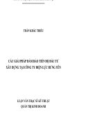 Các giải pháp đảm bảo tiến độ đầu tư xây dựng tại công ty điện lực hưng yên  