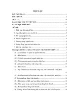 Luận văn cao học  Ảnh hưởng của quản trị nguồn nhân lực tới mức độ thỏa mãn công việc của nhân viên và kết quả hoạt động kinh doanh tại Vietinbank Vĩnh Phúc