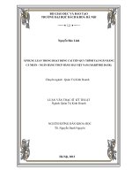Áp dụng lean trong hoạt động cải tiến quy trình tại ngân hàng cá nhân   ngân hàng thương mại cổ phần hàng hải việt nam (maritime bank) 