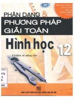 Phân dạng phương pháp giải toán hình học 12