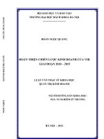 Hoàn thiện chiến lược kinh doanh của VIB giai đoạn 2010 - 2015