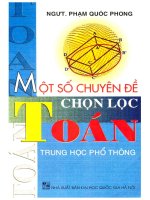 Một số chuyên đề chọn lọc toán THPT