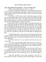 ĐỀ CƯƠNG QUỐC PHÒNG HỌC PHẦN 1