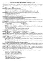 Tuyển tập đề thi đại học môn vật lý qua các năm phần sóng ánh sáng 