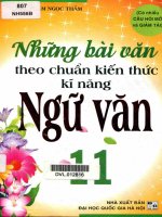 Những bài văn theo chuẩn kiến thức kỹ năng ngữ văn 11 phần 1 