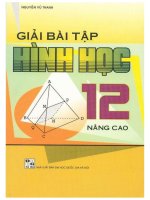 Giải bài tập hình học 12 nâng cao