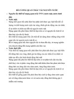 ĐỀ CƯƠNG QUAN TRẮC TÀI NGUYÊN NƯỚC