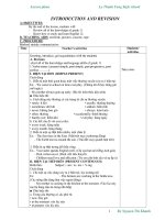 Introduction and revision giao an 12 đã qua dự giờ   tiếng anh 12 