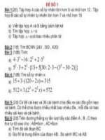 đề thi vào lớp 6 môn toán  8