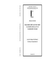 Hoạch định chiến lược phát triển của trường Trung cấp y tế Nam Định đến năm 2020