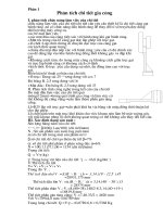 Đồ Án Môn Học Công Nghệ Chế Tạo Máy (Kèm Bản Vẽ Full)