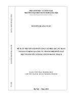 Đề xuất một số giải pháp nâng cao hiệu quả sử dụng tài sản cố định tại công ty TNHH MTV xi măng VICEM hoàng thạch  