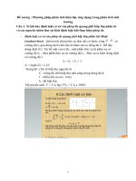 Đề cương : Phương pháp phân tích hiện đại, ứng dụng trong phân tích môi trường