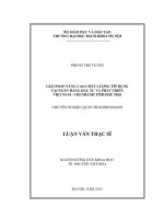 Giải pháp nâng cao chất lượng tín dụng tại ngân hàng đầu tư và phát triển việt nam   chi nhánh tỉnh phú thọ 