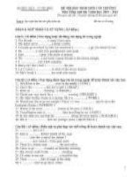 đề thi vật lý khối THCS18