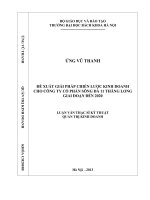 Đề xuất giải pháp chiến lược kinh doanh cho công ty cổ phần sông đà 11 thăng long giai đoạn đến 2020 