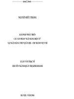 Giải pháp phát triển các sản phẩm ‘ngân hàng điện tử’ tại ngân hàng TMCP quân đội – chi nhánh việt trì 