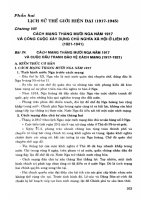 Kiến thức cơ bản và câu hỏi trắc nghiệm lịch sử 11 nâng cao phần 2 