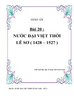 bài 20 lịch sử 7 Một số danh nhân văn hóa xuất sắc của dân tộc