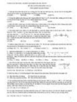 đề thi vật lý khối THCS2