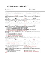 Tổng hợp các bài tập trắc nghiệm về dao động điều hòa   số 2 