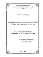 Hoạch đinh chiến lược kinh doanh cho công ty tàu dịch vụ dầu khí giai đoạn 2013 2020 