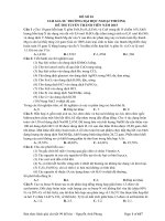 99 Đề Thi Trắc Nghiệm Hóa Luyện Thi Đại Học (Có Đáp Án)