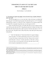 ẢNH HƯỞNG CỦA HÀN LƯU TẠI VIỆT NAM: NHÌN TỪ GÓC ĐỘ LIÊN NGÀNH