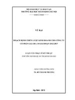 Hoạch định chiến lược kinh doanh cho công ty cổ phần lilama 10 giai đoạn 2012   2017 