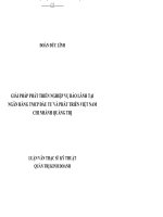 Giải pháp phát triển nghiệp vụ bảo lãnh tại ngân hàng TMCP đầu tư và phát triển việt nam chi nhánh quảng trị 