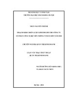 Hoạch định chiến lược kinh doanh cho công ty cổ phần công nghệ viễn thông VITECO đến năm 2018 