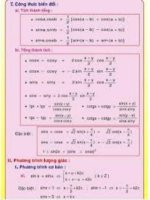 các công thức toán học phải nhớ  10