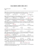 Tổng hợp các bài tập trắc nghiệm về dao động điều hòa   số 3 