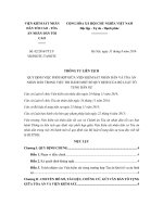 Thông tư liên tịch 02/2016/TTLT-TANDTC-VKSNDTC về phối hợp giữa hai cơ quan trong việc thi hành một số quy định của BLTTDS