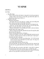 TÀI LIỆU ÔN TẬP VI SINH