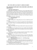 ĐỀ CƯƠNG MÔN LUẬT PHÁP VÀ CHÍNH SÁCH BIỂN