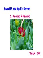 Bài Giảng Flavonoid & Dược Liệu Chứa Flavonoid