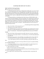 Ba đề đọc hiểu môn ngữ văn lớp 12 