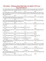 Thi online   phương pháp biện luận xác định CTPT của hợp chất hữu cơ 