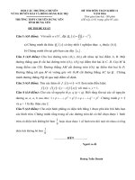 Đề thi duyên hải đồng bằng bắc bộ môn toán lớp 11 năm 2016   đề đề xuất trường THPT chuyên hưng yên 