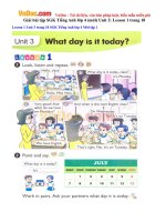 Giải bài tập SGK Tiếng Anh lớp 4 (mới) Unit 3: Lesson 1 trang 18