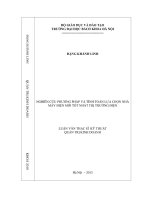 Nghiên cứu phương pháp và tính toán lựa chọn nhà máy điện mới tốt nhất thị trường điện  