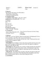 Period 11         UNIT 1 lesson 3